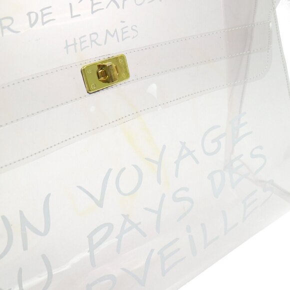 Hermes Vinyl Kelly Beach Handbag SOUVENIR DE L'EXPOSITION 1997 62422 - Picture 3 of 10